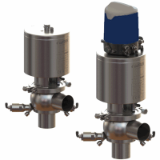 NEOS Double sealing changeover valves Elastomer 1 leakage indicator + 1 cleaning inlet