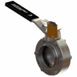 DPX Manual butterfly valve with detection (open) + padlock closed valve