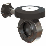 DPX DPAX butterfly valve - DPX manual butterfly valve w/ micrometer handle