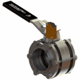 DPX EBC Manual butterfly valve between flanges with detection (open) + padlock closed valve