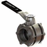 DPX DPAX butterfly valve - DPX EBC manual butterfly valve beween compact flanges w/ lockable handle