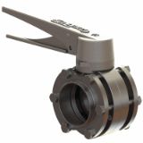 DPX DPAX butterfly valve - DPX EBC manual butterfly valve beween compact flanges w/ multi-position handle