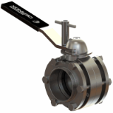 DPX DPAX butterfly valve - DPX EBC manual butterfly valve beween compact flanges w/ lock screw handle